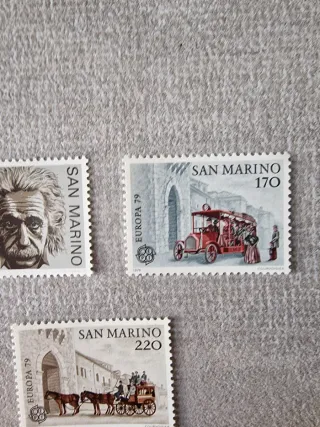 Set 3 francobolli San Marino Europa 79
