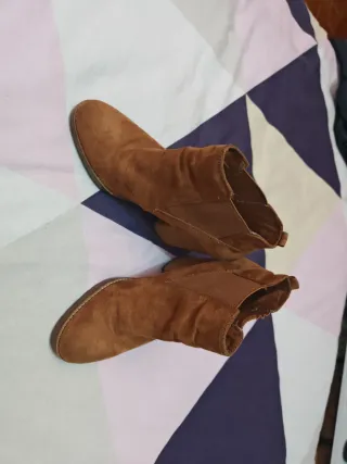 Botines tacón madera