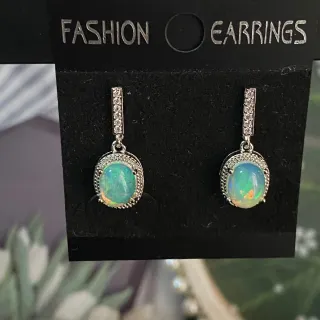 Pendientes Ópalo Natural