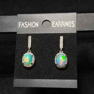 Pendientes Ópalo Natural