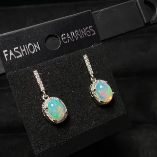 Pendientes Ópalo Natural