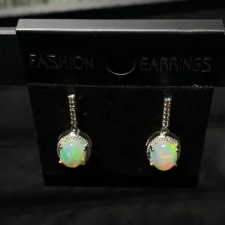 Pendientes Ópalo Natural