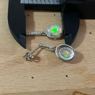 Pendientes Ópalo Natural