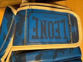 Guantes Boxeo Leone Camuflaje Azul