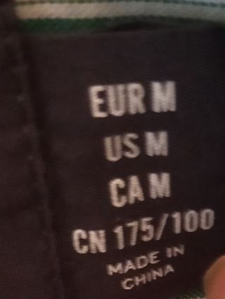 Camisa H&M Rayas Verdes Talla M