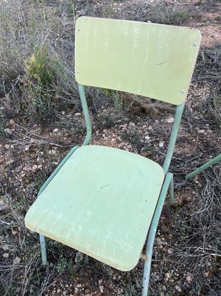 2 Pupitre y 7 sillas escolar mesa colegio