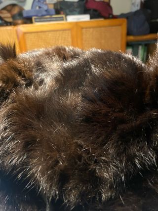 Colbacco pelliccia naturale marrone