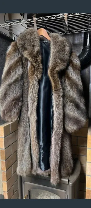 Abrigo de piel de zorro