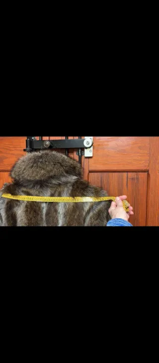 Abrigo de piel de zorro