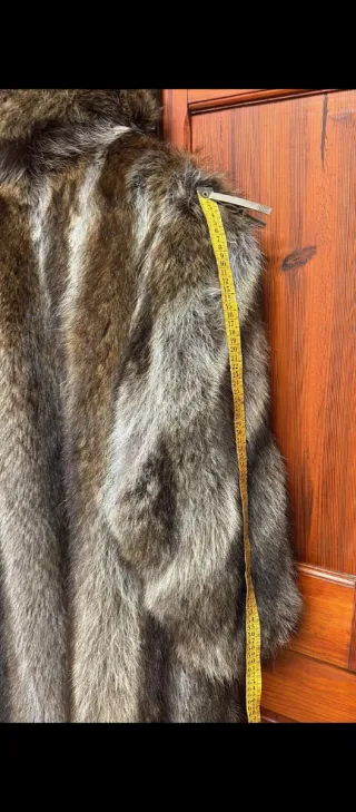 Abrigo de piel de zorro