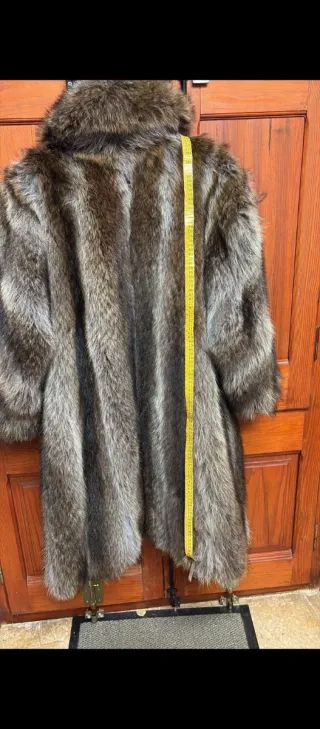 Abrigo de piel de zorro