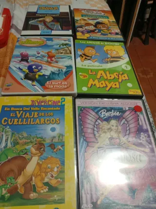 22 Películas DVD Infantiles Dibujos Animados Españ