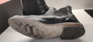 Botines Chelsea Vintage Piel Negro Talla 41