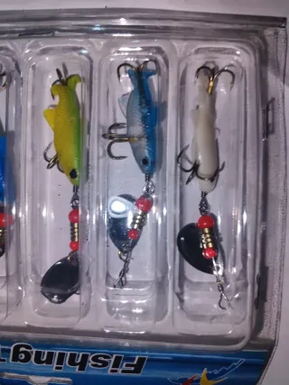 Cucharillas de pesca set 6 unidades