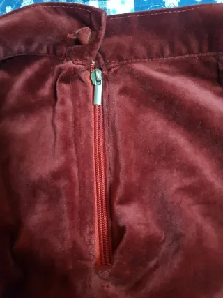 Pantaloni velluto bordeaux vintage