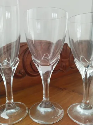 Copas de cristal elegantes