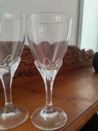 Copas de cristal elegantes
