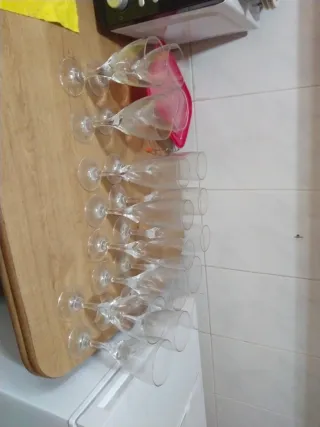 Copas de cristal elegantes