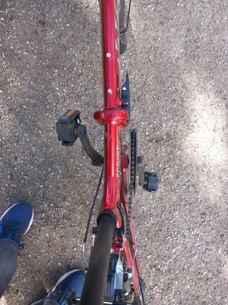 Bici Plegable Roja con Accesorios