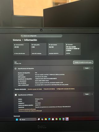 DELL Precision 7760 Gris