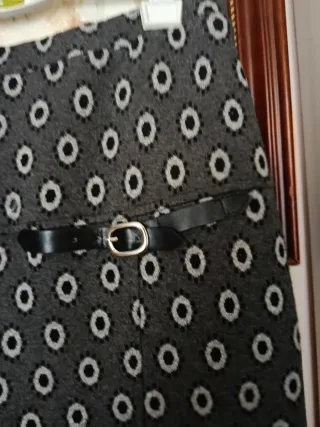 Falda Fanda Gris Estampada Talla.  M 38