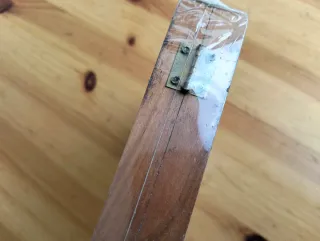 Scacchiera Dama Backgammon Legno Vintage 16x16