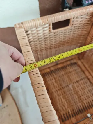 Cestas de mimbre (2 unidades)