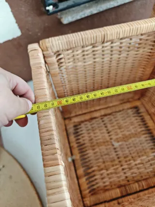 Cestas de mimbre (2 unidades)