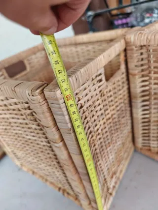 Cestas de mimbre (2 unidades)