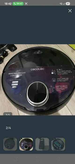 Robot Conga Cecotec con Láser para piezas