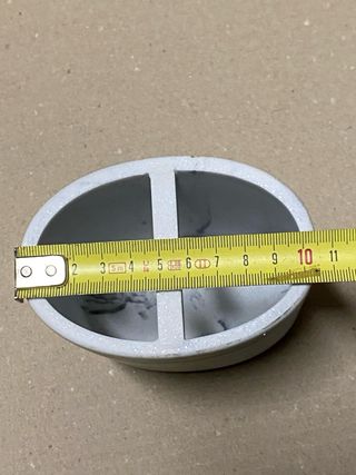 Portapazzolini marmo linea morbida ellittica