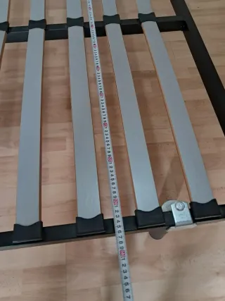 Somier Matrimonio Negro Metal