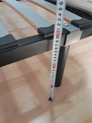 Somier Matrimonio Negro Metal