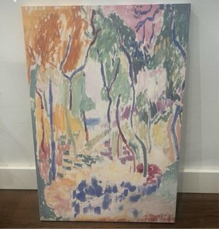 Set di due quadri astratti su tela 60,5x40,5