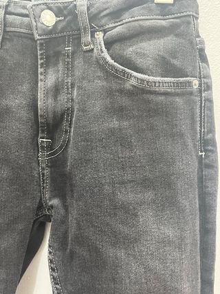 Bershka Pantalones Grises Rotos Talla 36