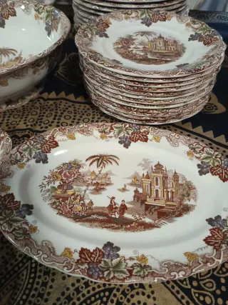 51 piezas Vajilla La Cartuja de Sevilla