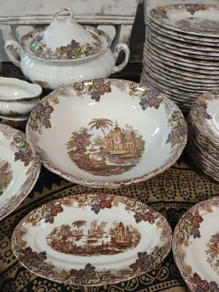 51 piezas Vajilla La Cartuja de Sevilla