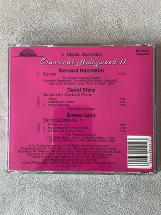 CD Classical Hollywood II - Bay Cities BCD 1021