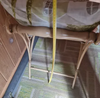 Banqueta pie de cama metal y tela