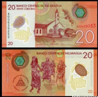 Billete 100 50 20 10 Córdoba Nicaragua