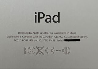 Apple iPad 32GB WIFI Cuarta Generación Blanco