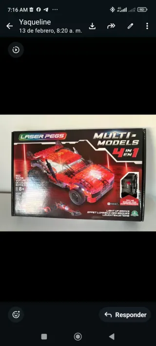 Juguete Laser Pegs Multi-Models 4 en 1