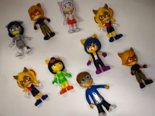 Set 9 Personaggi Gatti Giocattolo