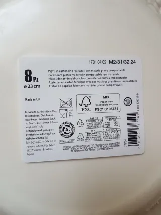 Piatti Carta Pasqua Set Nuovi Multicolore nuovi