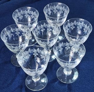 Set 7 Bicchieri Acqua Cristallo Sevigne