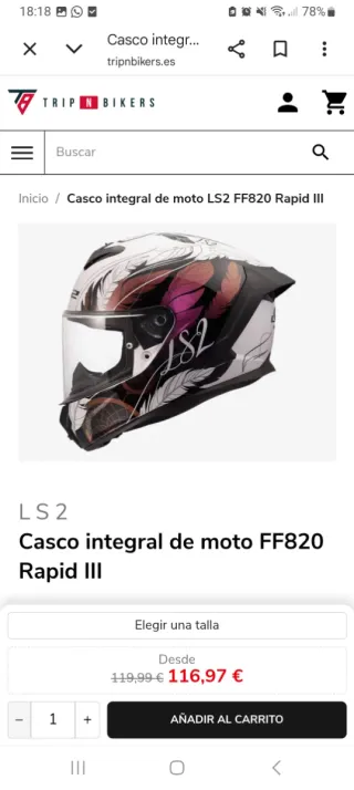Casco Integral Moto LS2 Rapid III