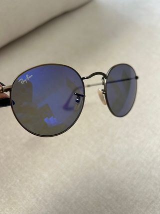 Gafas de sol Ray-Ban metal redondas azules