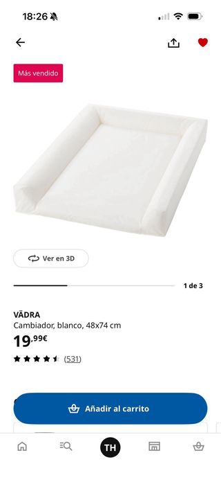 Cuna y cambiador IKEA