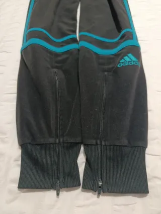 Pantalón Adidas Challenger Negro/Turquesa