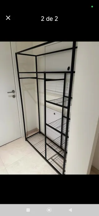 Estantería metálica negra Medidas aproximadas!.